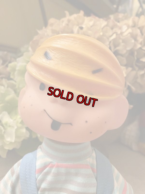 画像2: Dennis the Menace Rubber Face doll /  わんぱくデニス　ラバーフェイス　ドール　オーバーオール (2)