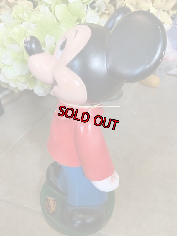 画像2: Disney Mickey Mouse  Vinyl doll coin bank / ディズニーのミッキーマウス　プラスチック製　貯金箱 (2)