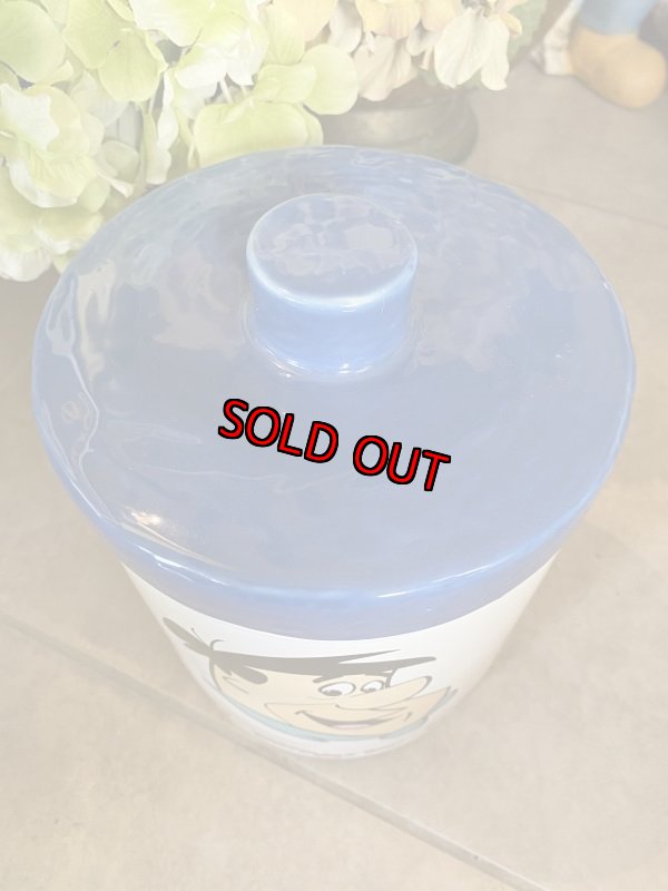 画像2: Hanna Barbera Flintstones Fred Cookie Jar Ceramic / フリントストーンズ、フレッドの陶器製クッキージャー (2)