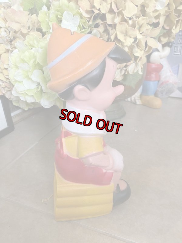画像4: Disney Pinocchio  Vinyl doll coin bank / ディズニーのピノキオ　プラスチック製　貯金箱 (4)