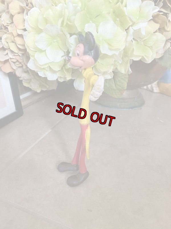 画像2: Disney Mickey Mouse Rubber Figure/ディズニー　ミッキーマウスのベンダブル　フィギュア　70‘s (2)