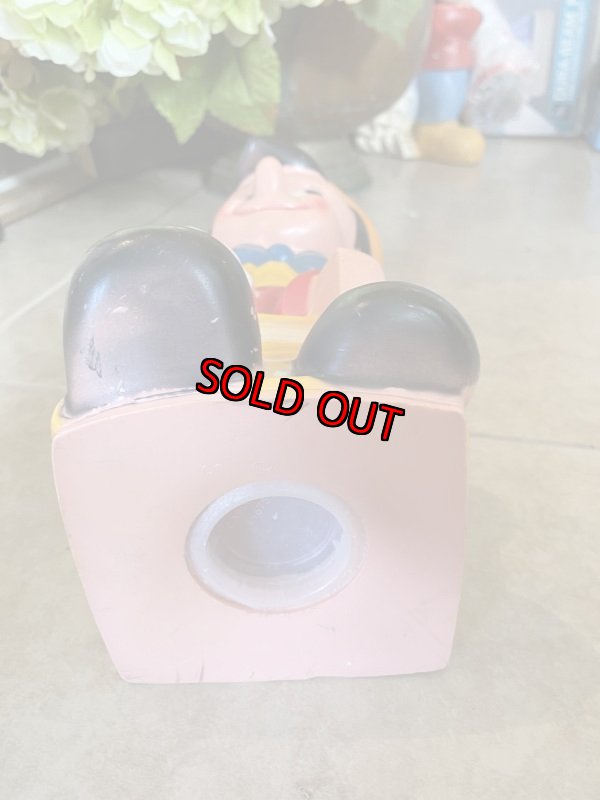 画像5: Disney Pinocchio  Vinyl doll coin bank / ディズニーのピノキオ　プラスチック製　貯金箱 (5)