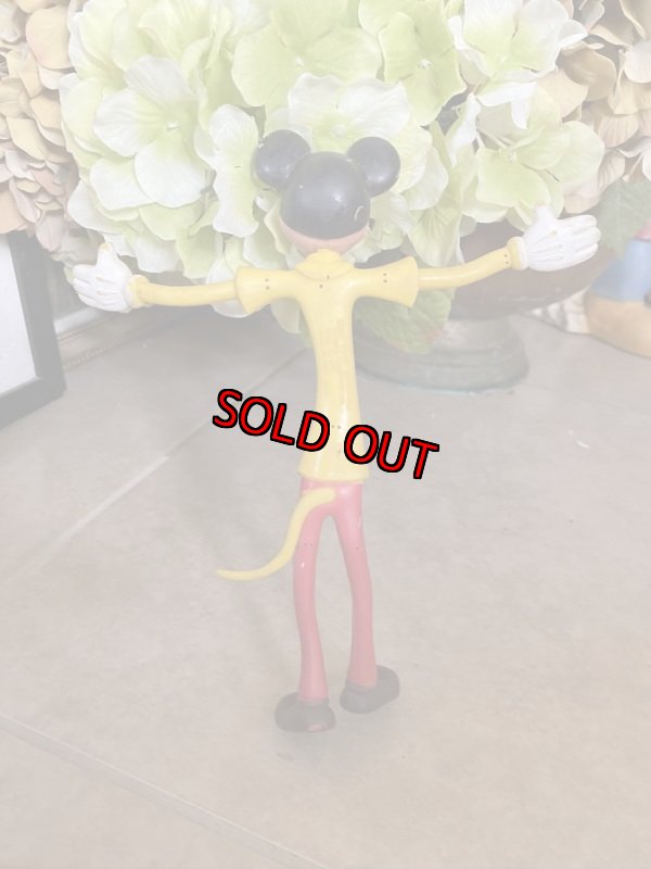 画像3: Disney Mickey Mouse Rubber Figure/ディズニー　ミッキーマウスのベンダブル　フィギュア　70‘s (3)