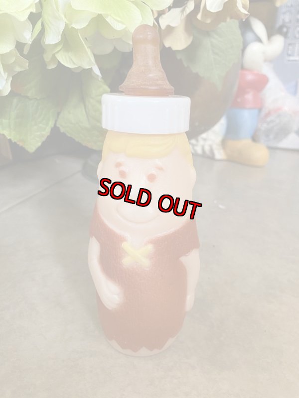 画像1: Hanna Barbera Flintstones Barney Baby Milk Bottle /  フリントストーンズ、バーニーの哺乳瓶ドール (1)
