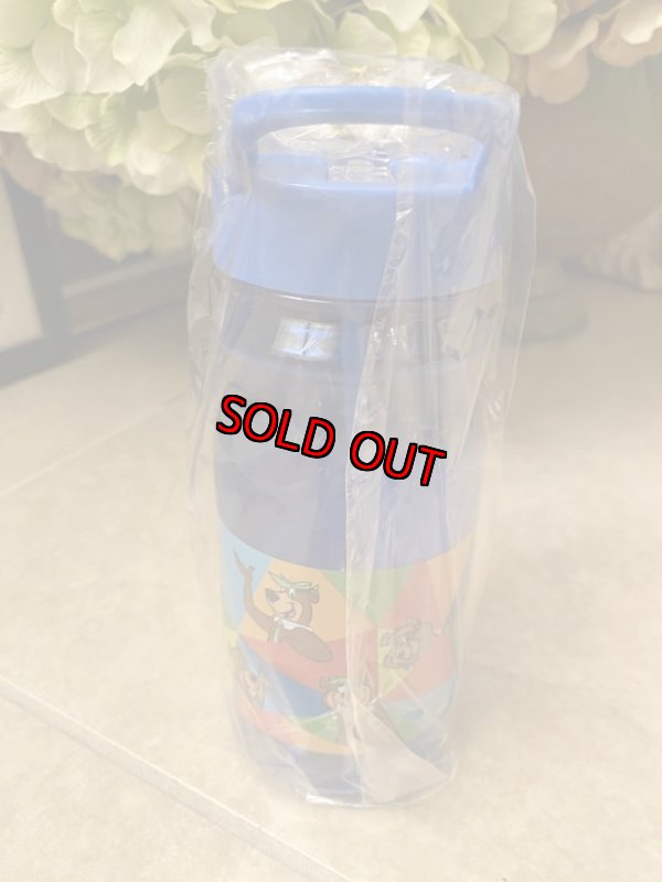 画像3: Hanna 　Barbera Yogi Bear Park Plastic  Blue Drink Bottle / ハンナバーベラ、ヨギベア パーク　ブルー　ドリンクボトル (3)