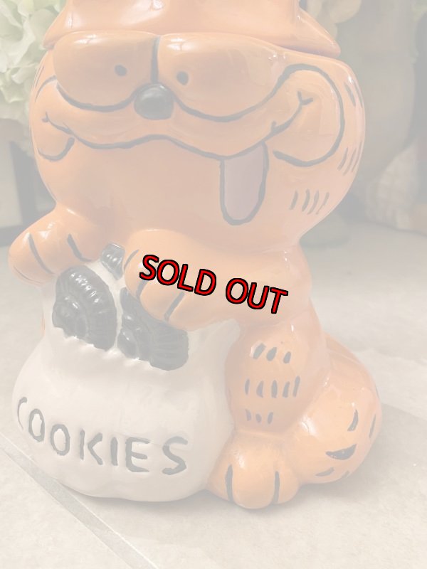 画像7: Garfield  ceramic  Cookie Jar / ガーフィールドの陶器製クッキージャー　 (7)