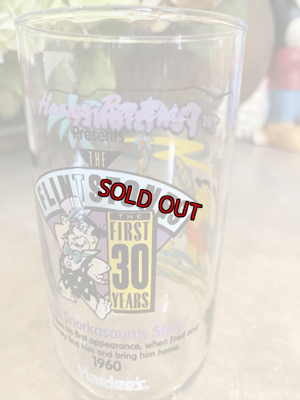 画像3: Hanna Barbera Flintstones Hardee‘s First  30 Years Hunting Glass  /  フリントストーン　ハーディーズ　30年　ハンティング　グラス (3)