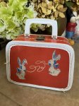 画像1: Red Rabbit  Kids Suite Case / 赤いウサギのアップリケ付　キッズ　スーツケース (1)