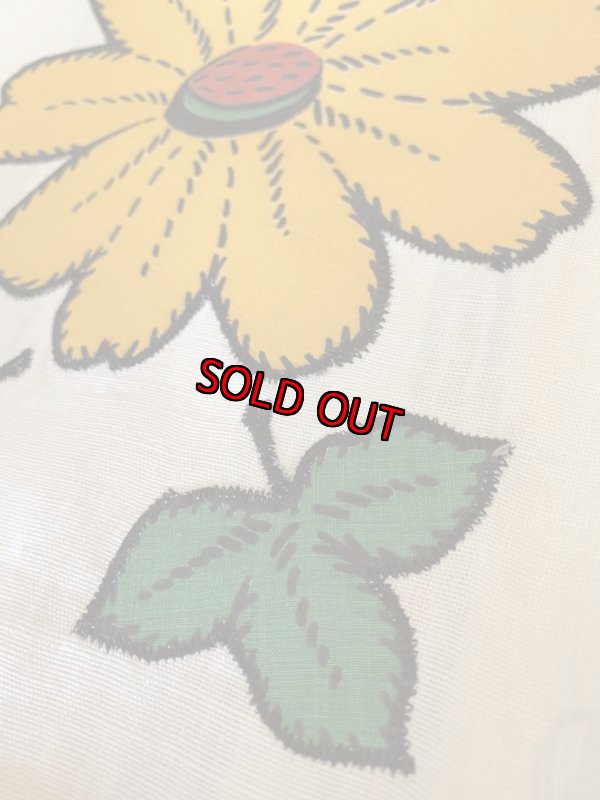 画像5:  Table Center Flowers  Fabric  / 布製 布巾　テーブルセンター　花柄　 (5)