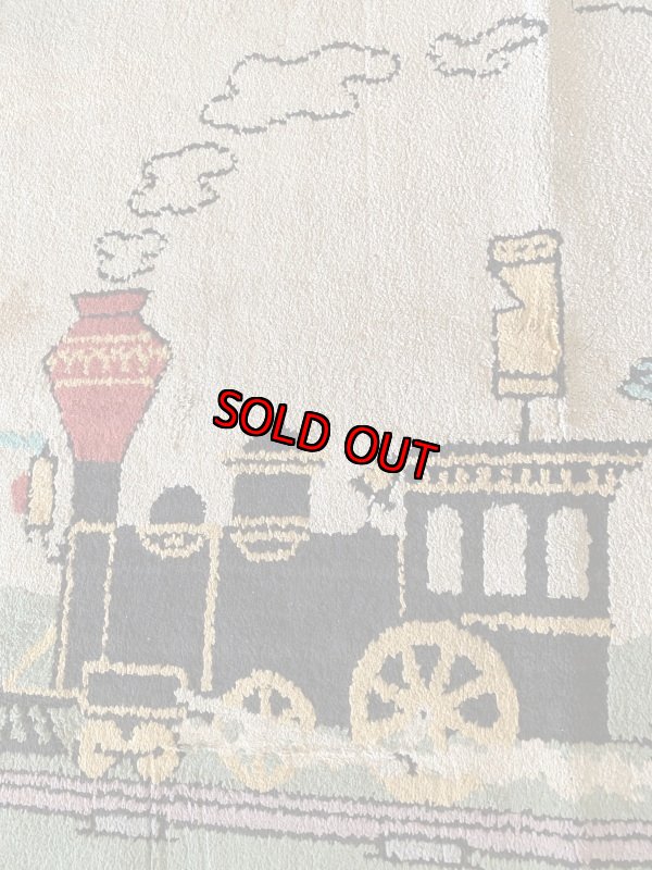 画像3:  Huckleberry Hound Rug  / ハックルベリーハウンド　ハンナバーベラ　ラグ　ベルギー製 (3)