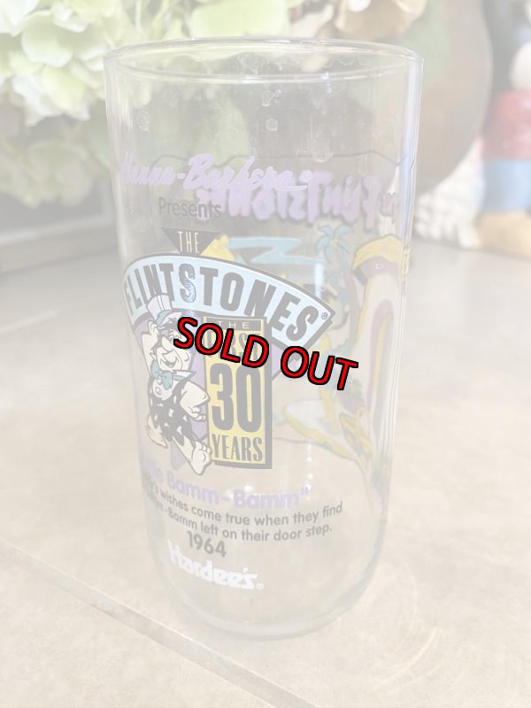 画像3: Hanna Barbera Flintstones Hardee‘s First  30 Years Home  Glass  /  フリントストーンズ、　ハーディーズ　30年　ホーム　グラス (3)