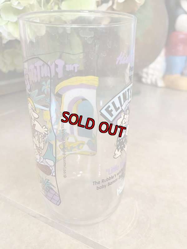 画像2: Hanna Barbera Flintstones Hardee‘s First  30 Years Home  Glass  /  フリントストーンズ、　ハーディーズ　30年　ホーム　グラス (2)