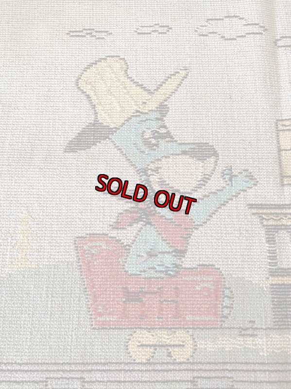 画像8:  Huckleberry Hound Rug  / ハックルベリーハウンド　ハンナバーベラ　ラグ　ベルギー製 (8)