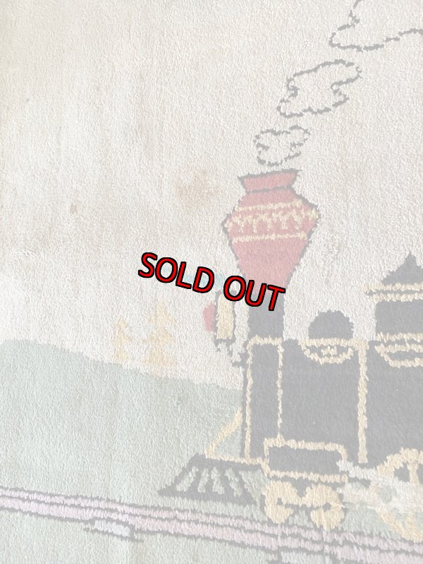 画像4:  Huckleberry Hound Rug  / ハックルベリーハウンド　ハンナバーベラ　ラグ　ベルギー製 (4)