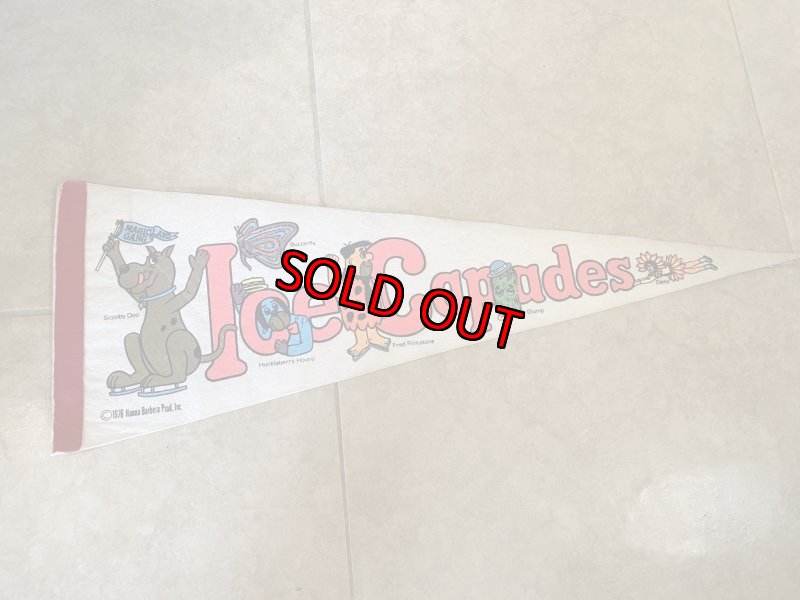 画像1: Hanna 　Barbera Ice Capades Pennant / ハンナバーベラ　ペナント　アイス　キャパデス　ハックルベリーハウンド (1)