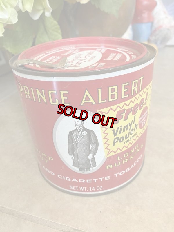 画像4: Prince Albert　Tabacco Round Tin Can With Lid  / プリンスアルバート　丸いティン製の蓋付き　タバコ缶　 (4)