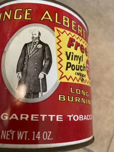 画像1: Prince Albert　Tabacco Round Tin Can With Lid  / プリンスアルバート　丸いティン製の蓋付き　タバコ缶　