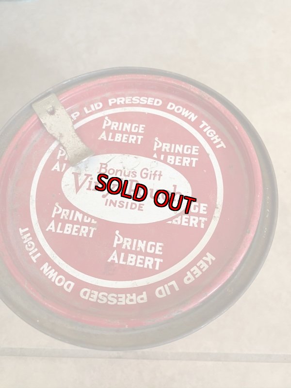 画像2: Prince Albert　Tabacco Round Tin Can With Lid  / プリンスアルバート　丸いティン製の蓋付き　タバコ缶　 (2)