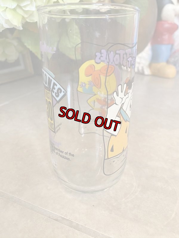 画像4: Hanna Barbera Flintstones Hardee‘s First  30 Years Baby Pebbles  Glass  /  フリントストーンズ　赤ちゃんペブルス　グラス (4)