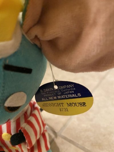 画像1: Dream Pets Midnight Mouse Plush Doll / ドリームペッツ ミッドナイト マウス ぬいぐるみ タグ付