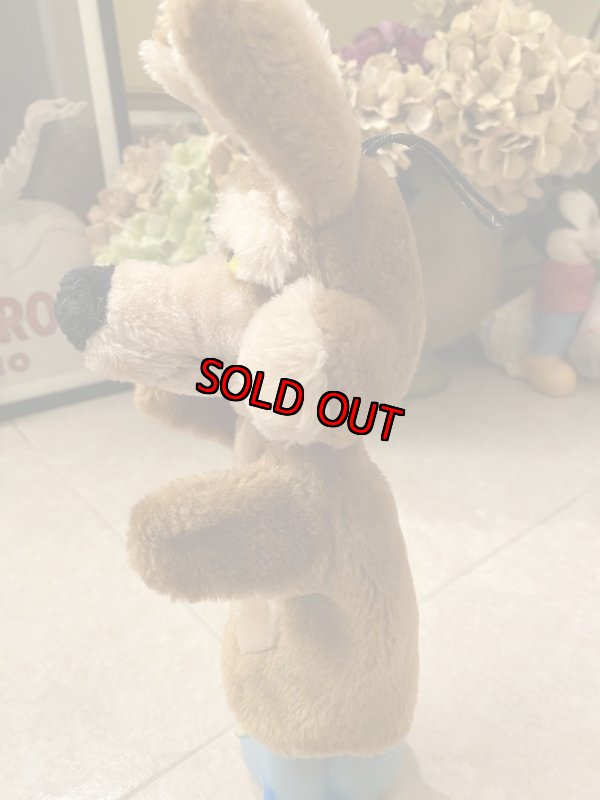 画像3: Looney Tunes  Wile. E. Coyote Plush  Puppet Doll /ルーニーチューンズ　ワイリーコヨーテ　パペットぬいぐるみ (3)