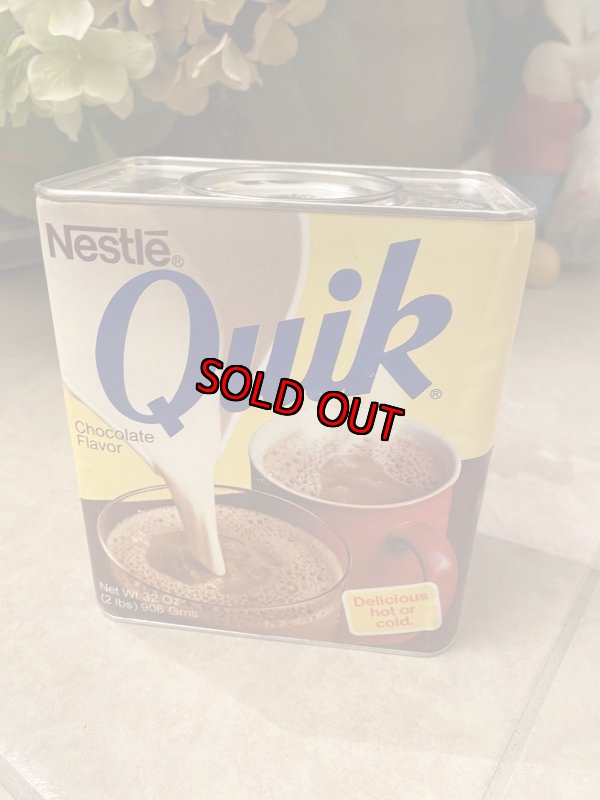 画像3: Nestle Quik Cocoa Tin Can  bank / ネスレ　クィック　ココア缶　ティン製の貯金箱 (3)