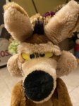 画像2: Looney Tunes  Wile. E. Coyote Plush  Puppet Doll /ルーニーチューンズ　ワイリーコヨーテ　パペットぬいぐるみ (2)