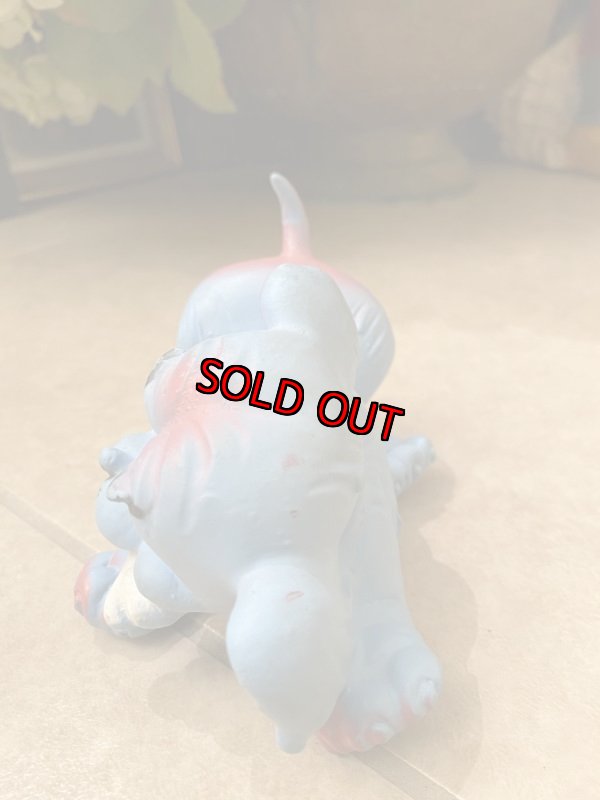 画像2: Blue Small Dogt Vinyl Squeak Doll / ブルーの小さな犬、ソフビ、ラバードール　 (2)