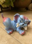 画像1: Blue Small Dogt Vinyl Squeak Doll / ブルーの小さな犬、ソフビ、ラバードール　 (1)