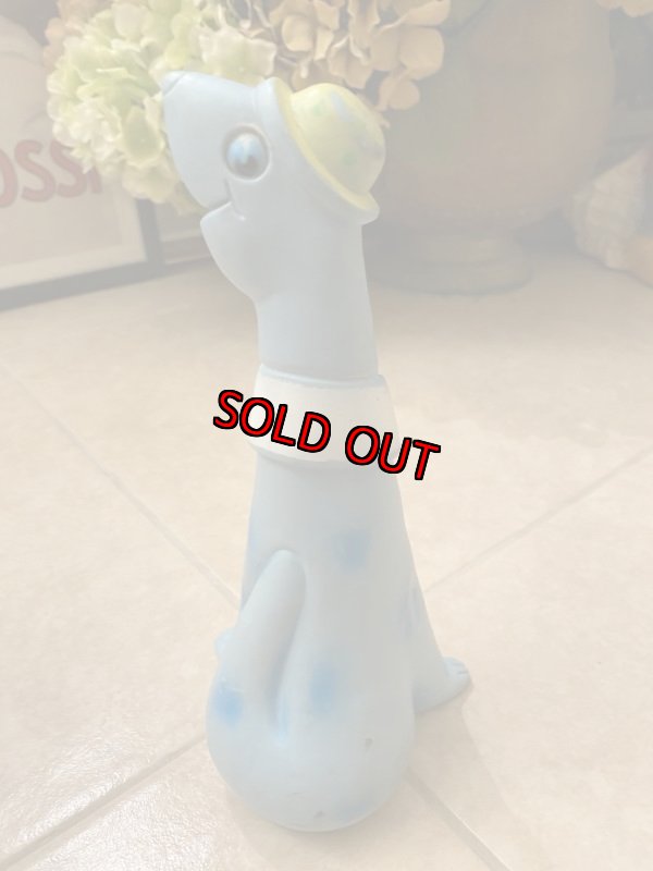 画像2: Blue Seal With Tie&Hat Vinyl Squeak Doll / ブルーオットセイ、ネクタイ&ハット　ソフビ、ラバードール　 (2)