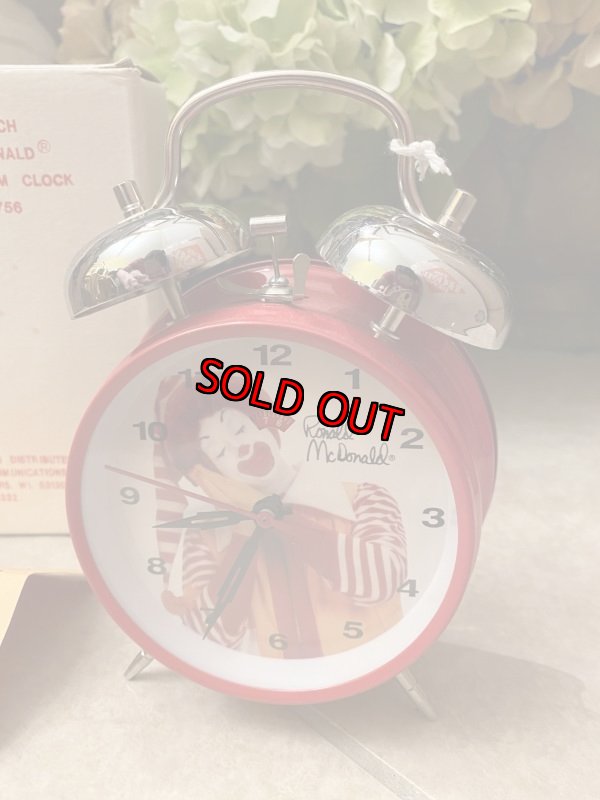 画像2: McDonalds Ronald  Alarm Clock With Box / マクドナルド、ロナルドのアラーム時計　箱付き (2)