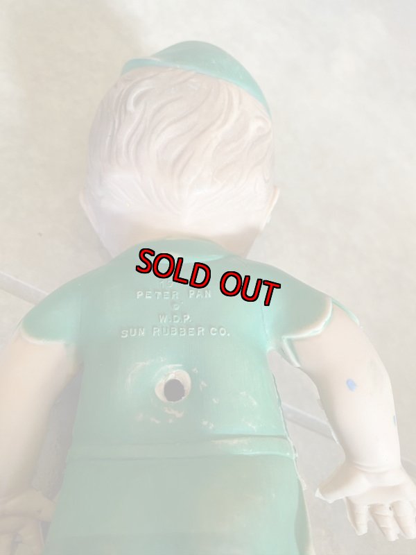 画像4: Peter Pan Sun Rubber Vinyl Squeak Doll / ピーターパン　サンラバー　ソフビ、ラバードール　 (4)