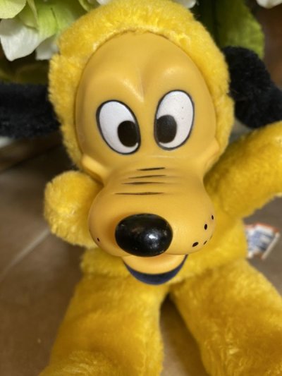 画像1: Disney Pluto  Rubber Face Gund Plush Stuffed Doll / ディズニー　プルート　ラバーフェイス　ガンド社　ぬいぐるみ　ドール