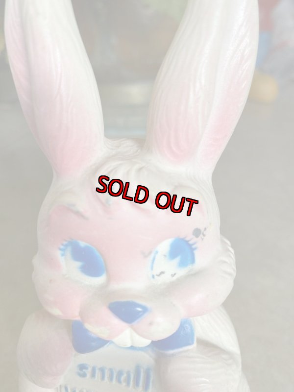 画像7: Pink Rabbit Small Wonder Vinyl Squeak Doll / ピンクのウサギ、スモールワンダー　ソフビ、ラバードール　 (7)