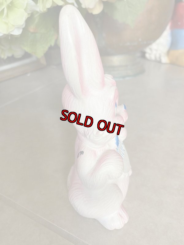 画像4: Pink Rabbit Small Wonder Vinyl Squeak Doll / ピンクのウサギ、スモールワンダー　ソフビ、ラバードール　 (4)