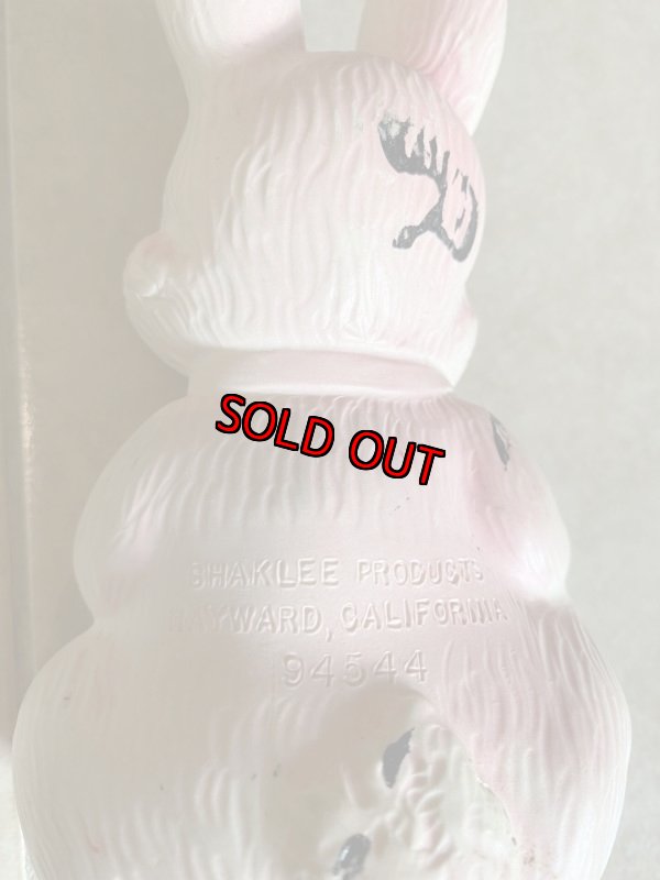 画像5: Pink Rabbit Small Wonder Vinyl Squeak Doll / ピンクのウサギ、スモールワンダー　ソフビ、ラバードール　 (5)