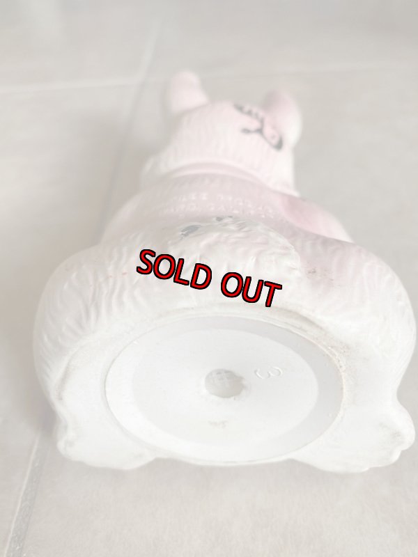 画像6: Pink Rabbit Small Wonder Vinyl Squeak Doll / ピンクのウサギ、スモールワンダー　ソフビ、ラバードール　 (6)