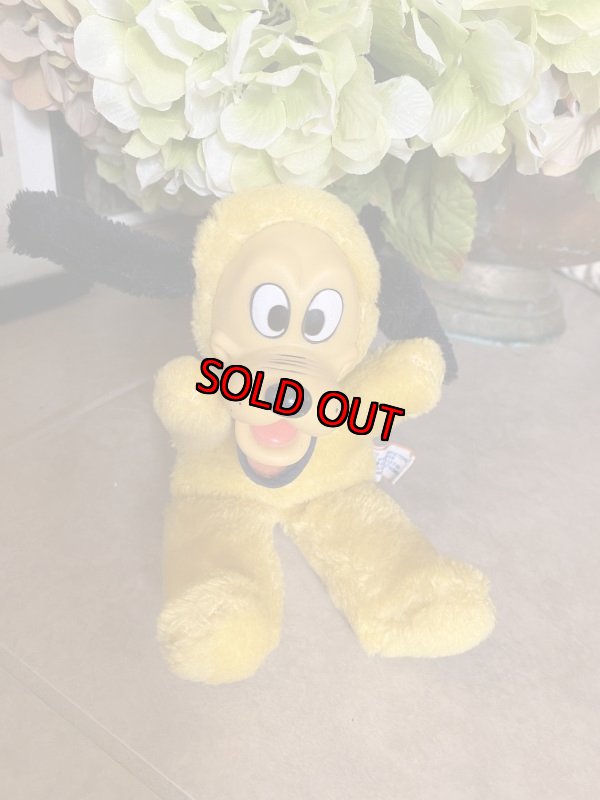 画像1: Disney Pluto  Rubber Face Gund Plush Stuffed Doll / ディズニー　プルート　ラバーフェイス　ガンド社　ぬいぐるみ　ドール (1)