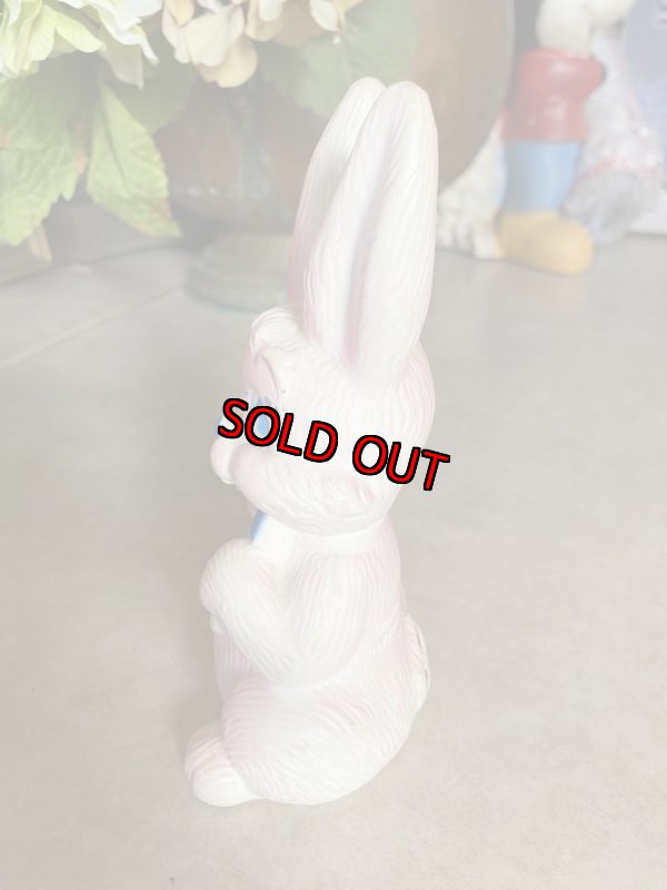 画像2: Pink Rabbit Small Wonder Vinyl Squeak Doll / ピンクのウサギ、スモールワンダー　ソフビ、ラバードール　 (2)