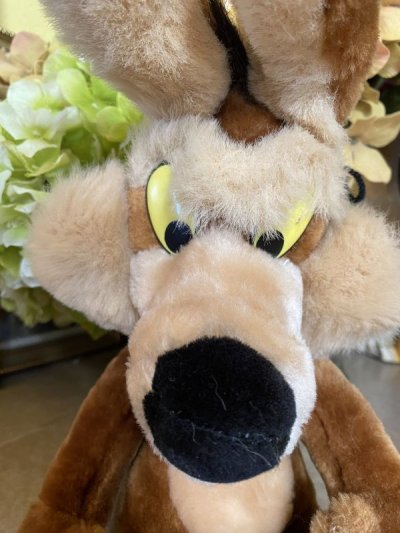 画像1: Looney Tunes Wile. E. Coyote Plush Doll /ルーニーチューンズ ワイリーコヨーテ ぬいぐるみ