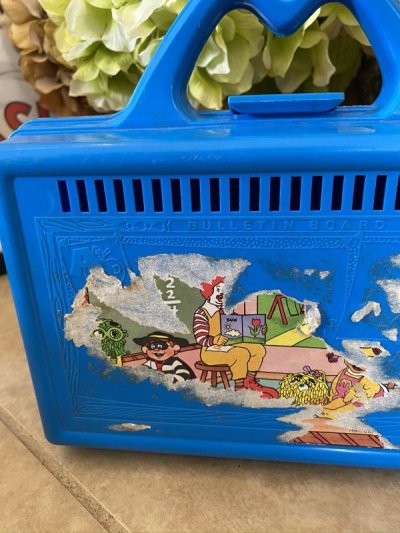 画像1: Mcdonalds Blue Plastic Lunch Box / マクドナルドのプラスチック製　ブルー　ランチボックス 