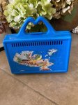 画像1: Mcdonalds Blue Plastic Lunch Box / マクドナルドのプラスチック製　ブルー　ランチボックス  (1)