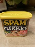 画像1: Spam Turkey Tin Can Coin bank　With Lid  / 蓋付きスパム缶　ターキー七面鳥　,ティン製の貯金箱 (1)