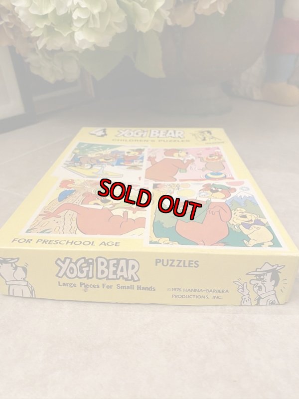 画像7: Hanna 　Barbera Yogi Bear Warren 4 puzzles  With Box  / ヨギベア　4枚セット　箱入りパズル　1976年 (7)