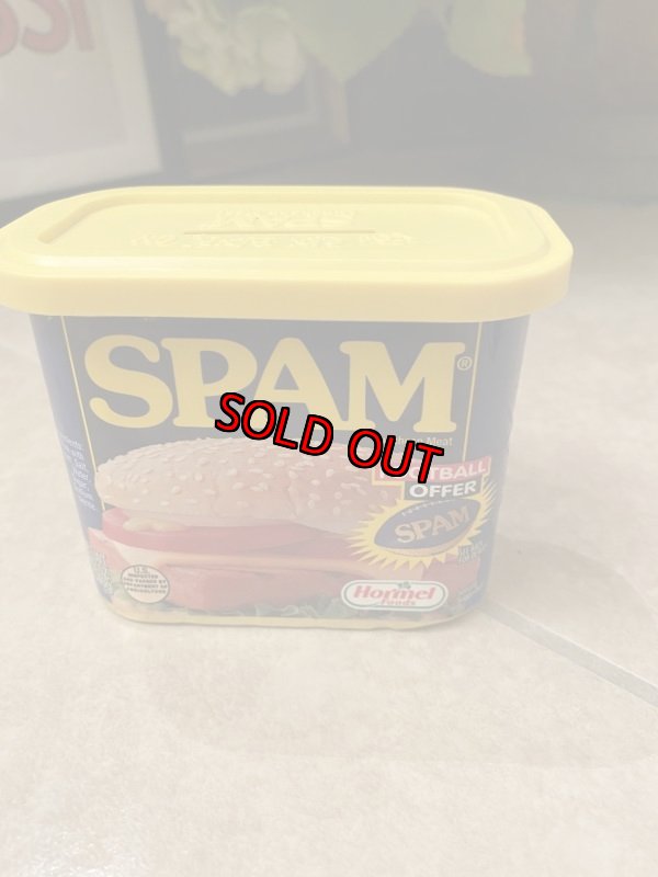 画像1: Spam Ham Tin Can Coin bank　With Lid  / 蓋付きスパム缶　、ティン製の貯金箱 (1)