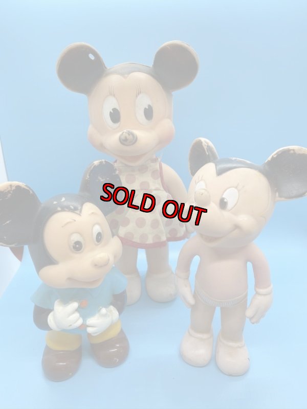 画像6: Disney  Sun Rubber Minnie Mouse Vinyl Squeak  Doll  With Dot Cloth / ディズニー　ミニーマウス　サンラバー　スクィーキードール (6)