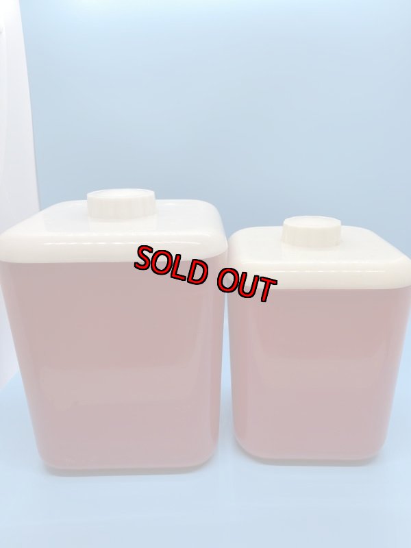 画像7: Red Plastic  Canister　With Lid  Set　Of 6 / レッド　プラスチック製　蓋付きキャニスター　6個セット　50‘s (7)