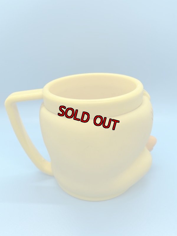 画像4:  Looney Tunes Tweety  Face Plastic Mug /  ルーニーテューンズ   トゥイーティー プラスチック製 フェイスマグ (4)