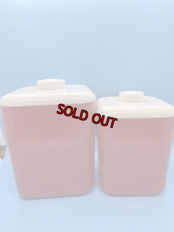 画像9: Red Plastic  Canister　With Lid  Set　Of 6 / レッド　プラスチック製　蓋付きキャニスター　6個セット　50‘s (9)