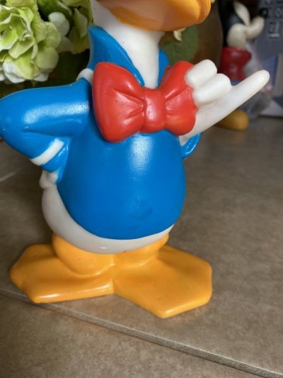 画像2: Disney Donald Duck  Vinyl doll coin bank  / ディズニーのドナルドダック、プラスチック製　貯金箱　